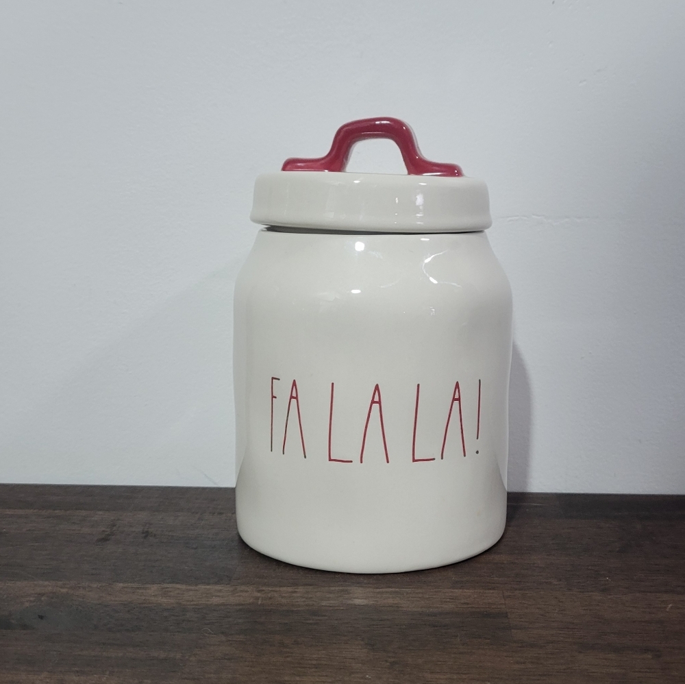 Rae Dunn Small Fa La La! Canister